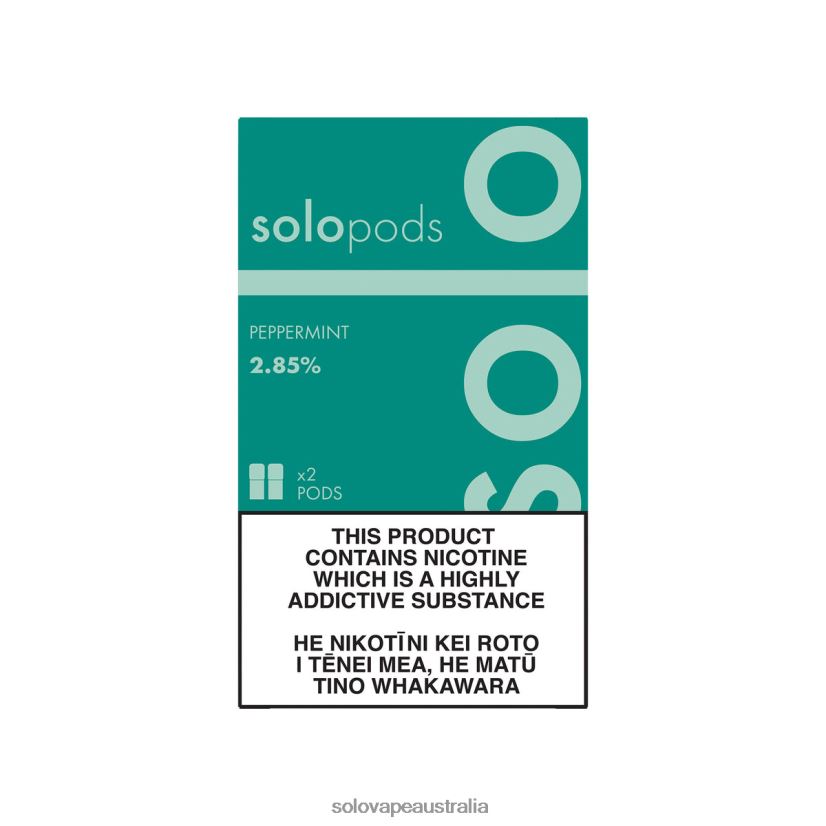 Peppermint Solo Replacement Pod 2-Pack ZN6LB063 | Solo Vape Shop